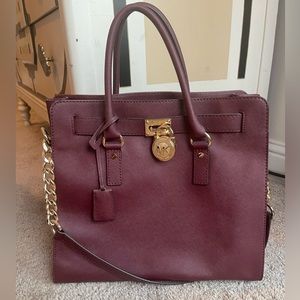 Michael Kors Burgundy Tote Purse
